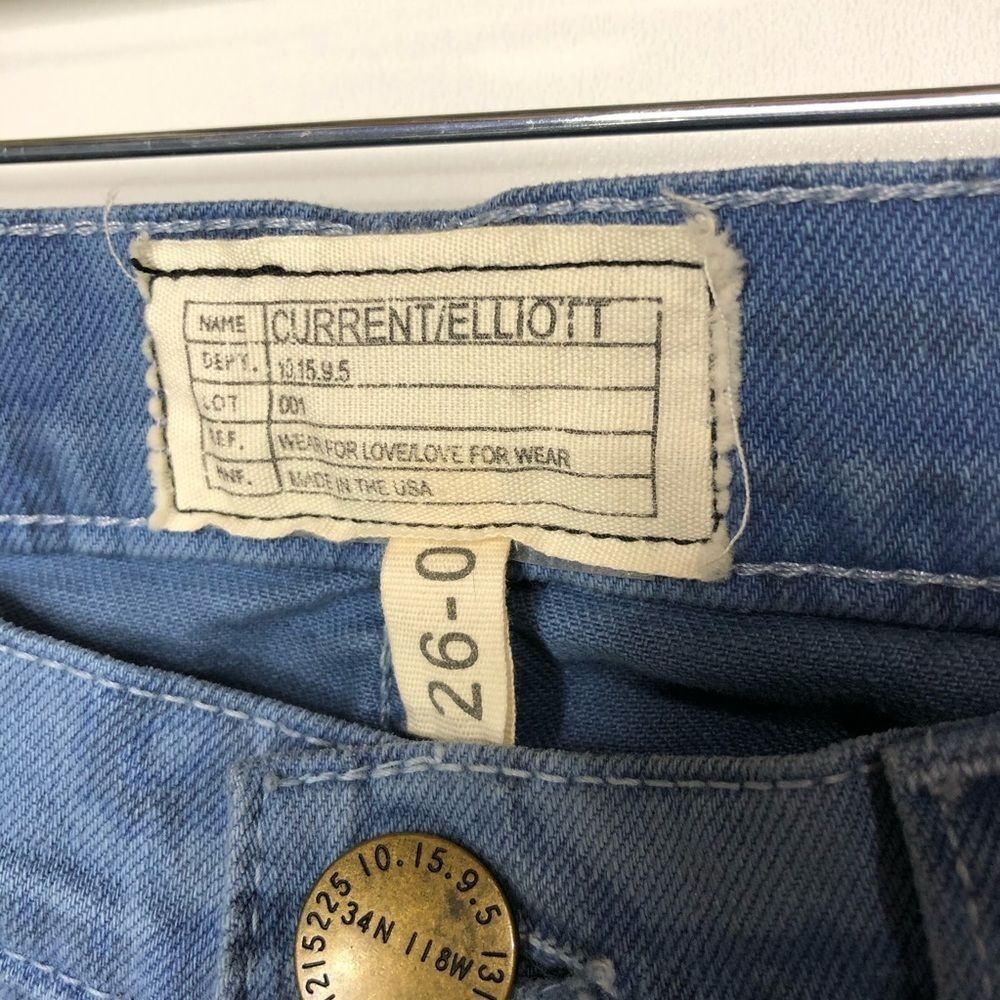 Current Elliot The Stiletto Navy Bandana Jeans - Picture 6 of 12